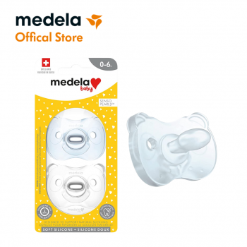 Ty ngậm Medela Baby Pacifier Soft Silicon  | 0 - 6 tháng |  Có hộp đựng tiệt trùng | Silicone mềm | Không chứa BPA | Hỗ trợ bú tự nhiên