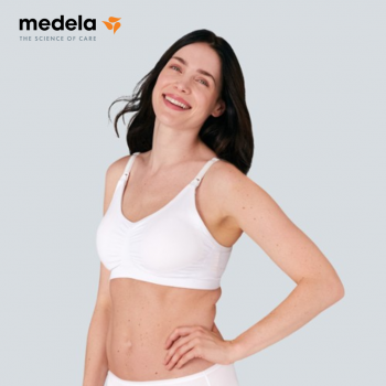Quần áo bà bầu | Medela 3in1 Nursing and Pumping Bra -  Áo hút sữa rảnh tay kết hợp cho con bú